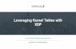 Leveraging Kernel Tables with XDPvger.kernel.org/lpc_net2018_talks/dsa-xdp-kernel-tables-slides.pdf · kernel tables Consistency all the way around §Existing protocols, APIs and