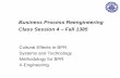 Business Process Reengineering Class Session 4 – Fall 1385gsme.sharif.edu/~processreengineering/BPR_session4.pdf · 2006-10-30 · Business Process Reengineering Class Session 4