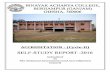 ACCREDITA TION (C II) - Binayak Acharya College...2 | Binayak Acharya College, Berhampur‐760006, ODISHA We have been an affiliated college under Berhampur University and have permanent