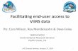 Facilitating end-user access to VIIRS data• Allows easy selection, and importation, of both gridded and non-gridded datasets served by THREDDS, OPeNDAP, SOS, or ERDDAP • Works