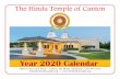 The Hindu Temple of Canton1).pdf · The Hindu Temple of Canton Year 2020 Calendar 44955 Cherry Hill Road • Canton, MI 48188 Telephone: (734) 981-8730 info@thehindutemple.org •
