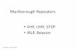 Marlborough Repeaters VHF, UHF, STSP IRLP, Beaconzl2ks.org.nz/.../uploads/2018/05/Marlborough-Repeaters.pdf•Transmit: 438.450 MHz •Receive: 433.850 MHz •Link: Use through 845