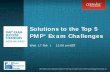 Solutions to the Top 5 PMP Exam Challenges...PMP, PMBOK and the Registered Education Provider logo are registered marks of the Project Management Institute, Inc. Solutions to the Top