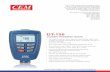COATING THICKNESS TESTER - CEM Instruments · for non-destructive, fast and precise coating thickness measurement. The principal applications lies in the field of corrosion protection.