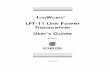 LPT-11 Link Power Transceiver User’s Guide · LPT-11 Link Power Transceiver User’s Guide ... 78kbps differential Manchester coded communication transceiver, a ... 2 If installers