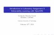 Introduction to Laboratory Assignment 3 Vulnerability ... lab3VT2015.pdf · IntroductiontoLaboratoryAssignment3 VulnerabilityscanningwithOpenVAS ComputerSecurityCourse EDA263/DIT641