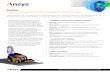 ANSYS Motion Brochure · ANSYS Motion Links – Modeler for design and assembly of tracked vehicles, belts and chained systems. ANSYS Motion Drivetrain – Whine and rattle noise