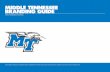 MIDDLE TENNESSEE BRANDING GUIDE · 2018-10-18 · middle tennessee branding guide middle tennessee athletics 0218-5479/middle tennessee state university does not discriminate on the