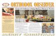 Orthodox Observer. Vol. 69, No. 1212 - Amazon S3 · Greek Orthodox Archdiocese of America which are expressed in offi cial statements so labeled. Subscription rates are $12 per year.