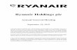 Ryanair Holdings plc · Ryanair Holdings plc Annual General Meeting September 19, 2019 THIS DOCUMENT IS IMPORTANT AND REQUIRES YOUR IMMEDIATE ATTENTION. If you are in any doubt as