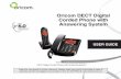 Oricom DECT Digital Corded Phone with Answering System Manuals... · 2019-05-22 · USING THE INTERCOM/ MAkE CONFERENCE CALL 27 ANSWERING SYSTEM 28 ... • Your phone can interfere