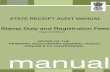 STATE RECEIPT AUDIT MANUAL...manual Stamp Duty and Registration Fees ( Second Edition ) manual STATE RECEIPT AUDIT MANUAL OFFICE OF THE PRINCIPAL ACCOUNTANT GENERAL (AUDIT), PUNJAB