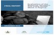Evaluation of the Maternal Neonatal and Child …...MNCHW EVALUATION 2016 -2 Foreword This Impact Evaluation of the Maternal and Newborn Child Health Weeks (MNCHWs) was commissioned