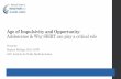 Age of Impulsivity and Opportunity Adolescence & …...Presenter Stephen Phillippi, PhD, LCSW LSU- Institute for Public Health & Justice Age of Impulsivity and Opportunity: Adolescence