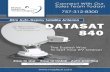 RF DS840 Brochure - rvdatasat.com · 840 Easy to Use ØEasy to Install VAuto-pointing Mobil Satell ite Technologies \sat.com