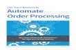 The Top 5 Reasons to Automate Order Processing · The Top 5 Reasons to Order Processing Why Inbound Sales Order Automation is the Right Move for Your Business Automate a publication