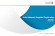 Ariba Network Supplier Registration...• As we partner with SAP Ariba in our transformation journey, we would like our valued suppliers to be registered with SAP Ariba as a key transition