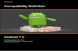 Android 7.0, (N) Compatibility Definition · 2016-11-14 · developing a hardware/software solution running Android 7.0. A “device implementation” or “implementation is the