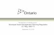 The Ministry of Infrastructure Municipal Asset …...Progress on Asset Management 5 • Ontario has focused on municipal asset management planning since 2012 when it introduced Building