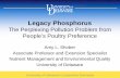 Legacy Phosphorus - University of Delawareudel.edu/~inamdar/nps2007/Shober2017.pdfLegacy Phosphorus The Perplexing Pollution Problem from People’s Poultry Preference. ... • Sussex