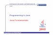 Programming in Java Java Fundamentalsdispert.international-university.eu/lecture-files/Java_Fundamentals.pdf · Software-oriented design is very powerful because it facilitates the