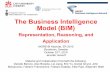 Business Intelligence Model (BIM) Updatejenhork/Presentations/MORE-BI-Keynote.pdf · Business Intelligence • (from Wikipedia) Business intelligence (BI) is the ability for an organization