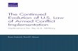 The Continued Evolution of U.S. Law of Armed Conflict ... · iv The Continued Evolution of U.S. Law of Armed Conflict Implementation technological, and normative trends that may affect