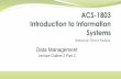 Lecture Outline 2 Part 2 - courses.acs.uwinnipeg.ca · The relational database is managed by Database Management System (DBMS) software. The system calls the DBMS (behind the scenes)