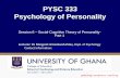 PYSC 333 Psychology of Personality - WordPress.com · School of Continuing and Distance Education 2015/2016 – 2016/2017 PYSC 333 Psychology of Personality ... exam •You may think