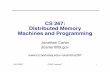 CS 267: Distributed Memory Machines and Programmingdemmel/cs267_Spr... · Distributed Memory Machines and Programming Jonathan Carter jtcarter@lbl.gov ... The Complete Reference -
