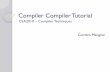 Compiler CompilerTutorial - Faculty of ICT Maltasspi3/CSA2010_Tutorials-Part1.pdf · 2010-03-17 · Javacc A compiler that creates Parsers / Compilers The source code is a definition