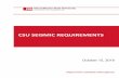 CSU SEISMIC REQUIREMENTS - California State UniversityCSU Seismic Policy Quick Start Guide *Read this if you don’t read anything else* Scope: These CSU Seismic Requirements were