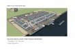 INLAND MEGA-HUB CONTAINER BARGING · inland mega-hub container barging • throughput 1 mln teu/ year • quay lenght 450 m. bird’s eye view river-side. inland mega-hub container