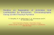 Studies on Separation of Actinides And Lanthanides by ... · Studies on Separation of Actinides And Lanthanides by Extraction Chromatography Using 2,6-BisTriazinyl Pyridine P. Deepika,