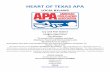 LOCAL BYLAWS - American Poolplayers Association · HEART OF TEXAS APA LOCAL BYLAWS Jay and Tish Gaines League Operators Our Mission: “To create VERY satisfied and loyal Members,