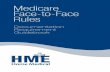 Medicare Face-to-Face Rules - HME Home Medical · a Face-to-Face evaluation with the beneficiary prior to the written DME order and document the Face-to-Face evaluation in the patient’s