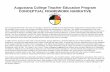 Augustana College Teacher Education Program CONCEPTUAL FRAMEWORK NARRATIVE · 2012-10-09 · 1 Augustana College Teacher Education Program CONCEPTUAL FRAMEWORK NARRATIVE Our conceptual