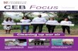 CEB Focus · CEB Focus Cleaning up our air ... Teaching Matters features a report on our department Open Days for prospective undergraduates and why one should study chemical engineering.