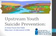 Upstream Youth Suicide Prevention - SPRC Plenary_Underwood...Upstream Youth Suicide Prevention: A View From the Field Maureen Underwood LCSW 1 . ... similar reports for peers and teachers