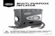 MULTI-PURPOSE INFLATOR - storage.googleapis.com purpose... · MULTI-PURPOSE INFLATOR ATTENTION! READ ALL INSTRUCTIONS CAREFULLY ... COMPARTMENT • Keep power cord, air hoses and