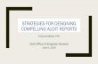 STRATEGIES FOR DESIGNING COMPELLING AUDIT REPORTS - Francine Mahak - Compelling Audit Reports.pdf · Francine Mahak, PhD Utah Office of Inspector General June 4, 2019. Overview I.