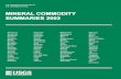 Mineral Commodity Summaries 2002 · nonmetallic mineral products such as cement, brick, glass, and stone— remained strong enough to help raise the total output of industrial mineral