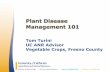 Plant Disease Management 101 · Carrots Cole Crops Cucurbits Tomato Alternaria dauci Alternaria leaf blight A. brassicae, A. brassicicola Alternaria ... Gordon, T. R., Shaw, D. V.,