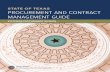 96-1809 Texas Procurement and Contract Management Guide ...procurement activities specified in the Procurement Cycle To facilitate a better understanding of the roles performed by