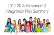 2019-20 Achievement & Integration Plan Summary A & I Plan for... · Jeremy Larson Isidro Lopez Donna Norquay Megan Ramsey Issac Lundberg Janice Tweet Tamara Uselman Kari Yates ...