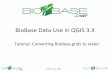 BioBase Data Use in QGIS 3 · Oracle Ready Avoid artifacts when project s rendered as map tiles (degrades performance) Measurements Ellipsoid WGS 84 (for distance and area calculations)