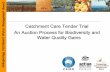 Catchment Care Tender Trial Water Quality Gains · Onkaparinga Catchment Water Management Board Catchment Care Tender Trial features • The trial aims to deliver ‘best value for
