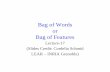 Bag of Words Bag of Features - UCF CRCV · Lecture-17 (Slides Credit: Cordelia Schmid LEAR – INRIA Grenoble) Contents • Interest Point Detector • Interest Point Descriptor ...