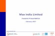 Max India Limited...• Max India Limited (Healthcare & Allied ... Strong growth trajectory even in challenging times; a resilient & diversified business model Steady revenue growth