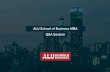 Q&A Session ALU School of Business MBA€¦ · ALU School of Business MBA Q&A Session. . . 1. WHY DO AN MBA? 2. WHY BET ON ALUSB? 3. ABOUT THE ALUSB MBA THE ALUSB MBA. WHY DO AN MBA?